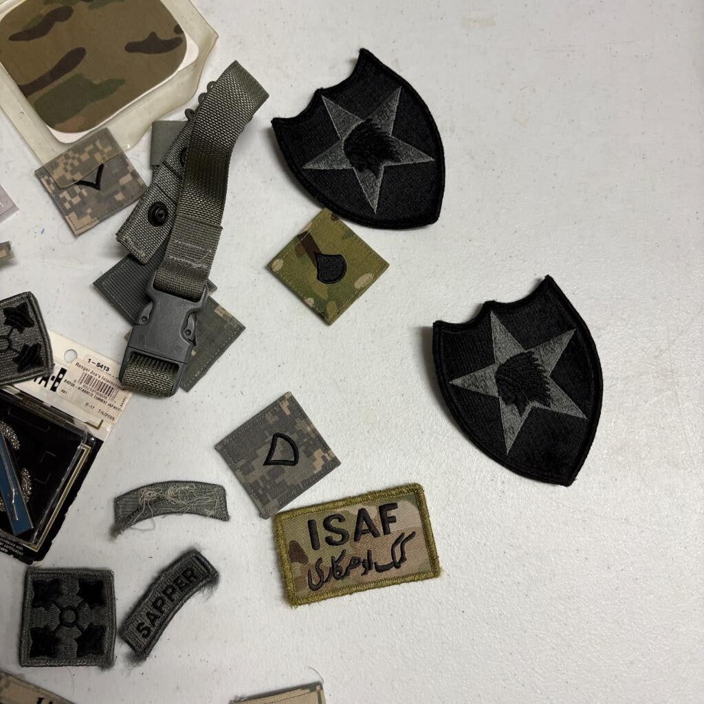 US Army Military Patch Insignia Lot 2nd Infantry Division ISAF Sapper Vanguard
