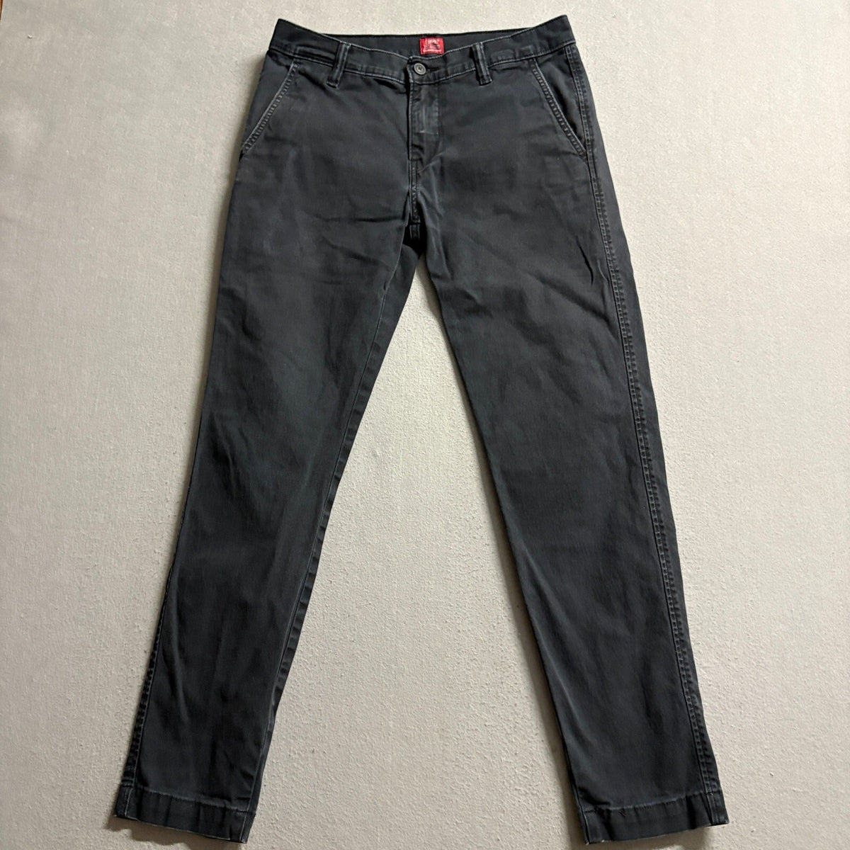 Levi's XX Chino Standard Taper Pants Mens 29x32 Black Stretch Twill Casual