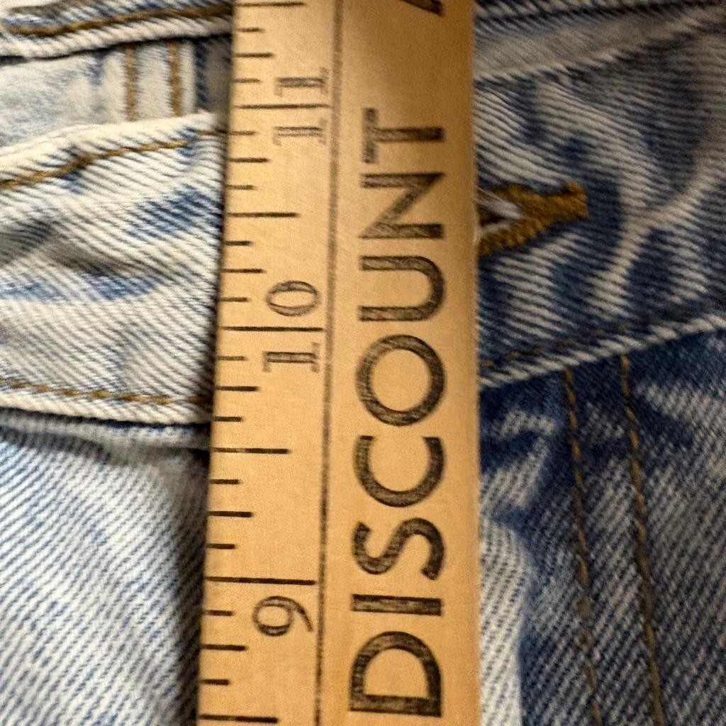 Cotton On Carpenter Jeans Womens US 4 Light Wash Blue Denim High Rise Straight