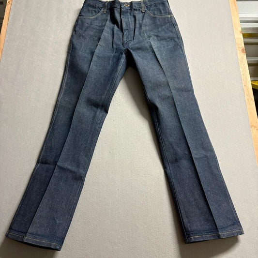 Vintage Rustler Jeans Mens 36x32 Blue Denim Straight Leg Workwear Made in CR