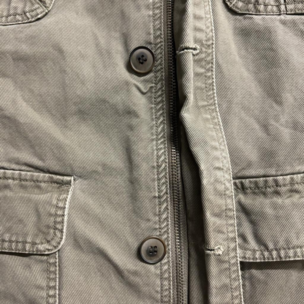 Article 365 Boys Utility Jacket Size L Green Cotton Twill Military Field Coat