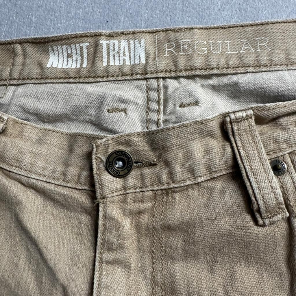 Freeworld Night Train Regular Fit Pants Mens 36x31 Khaki Brown Cotton Chino