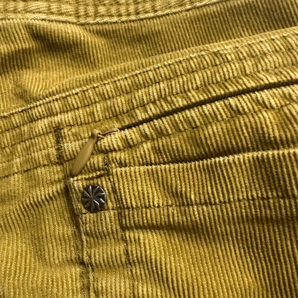 Athleta Corduroy Pants Womens 14T Tall Mustard Yellow Stretch Straight Leg