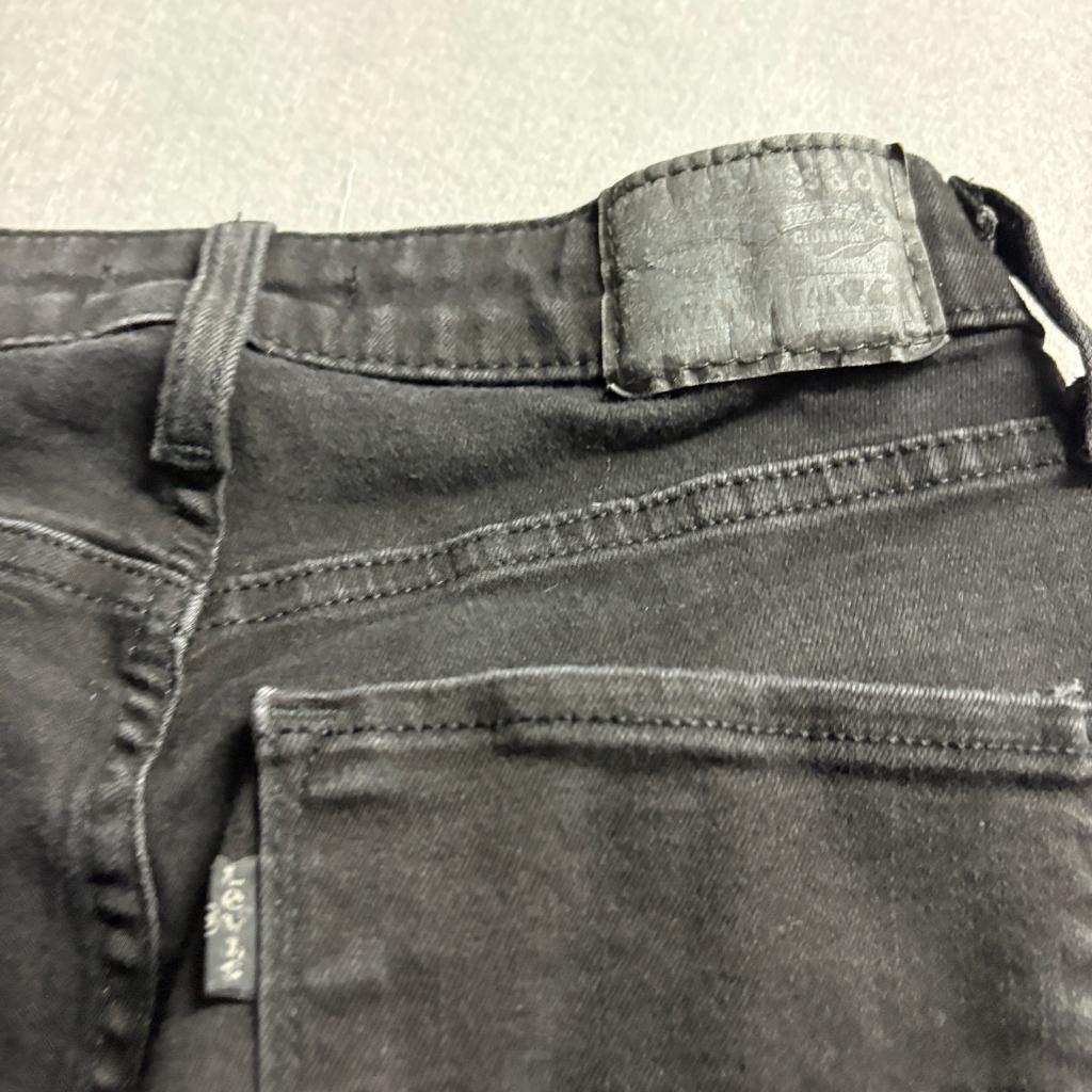 Levi's 725 High Rise Bootcut Jeans Womens 27x30 Black Stretch Denim Pants
