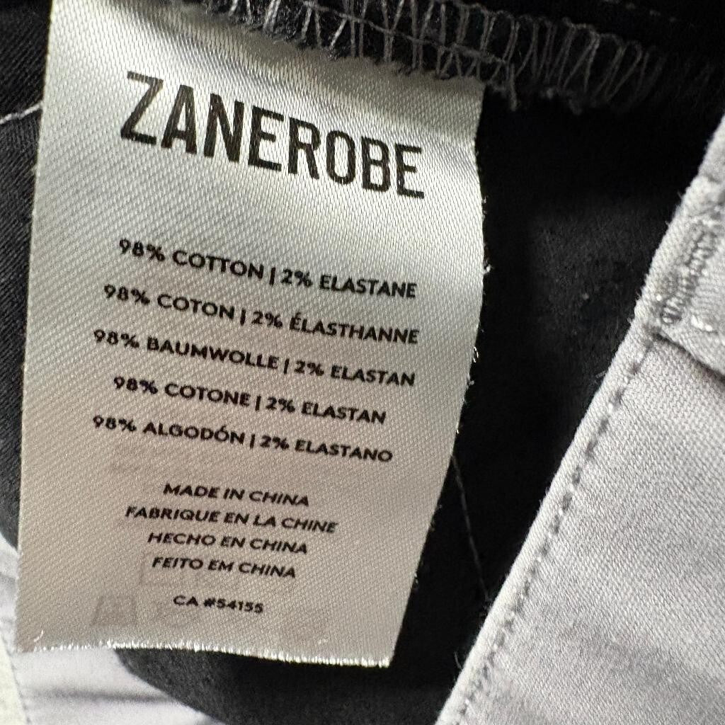 Zanerobe Sureshot Chino Pants Mens 32 Gray Elastic Cuff Stretch Joggers