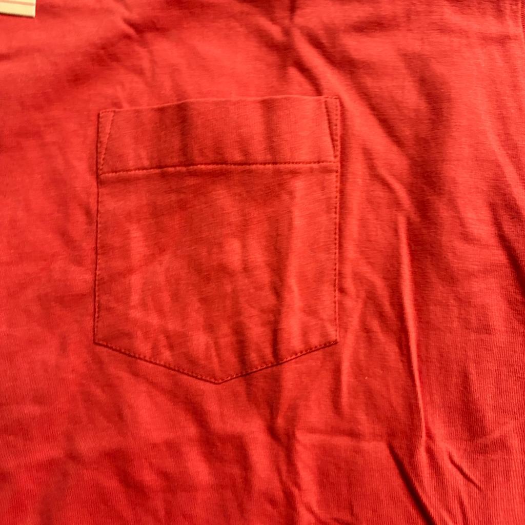 Vintage Benchline Pocket T-Shirt Mens XL Orange Blank Single Stitch Kmart NWT