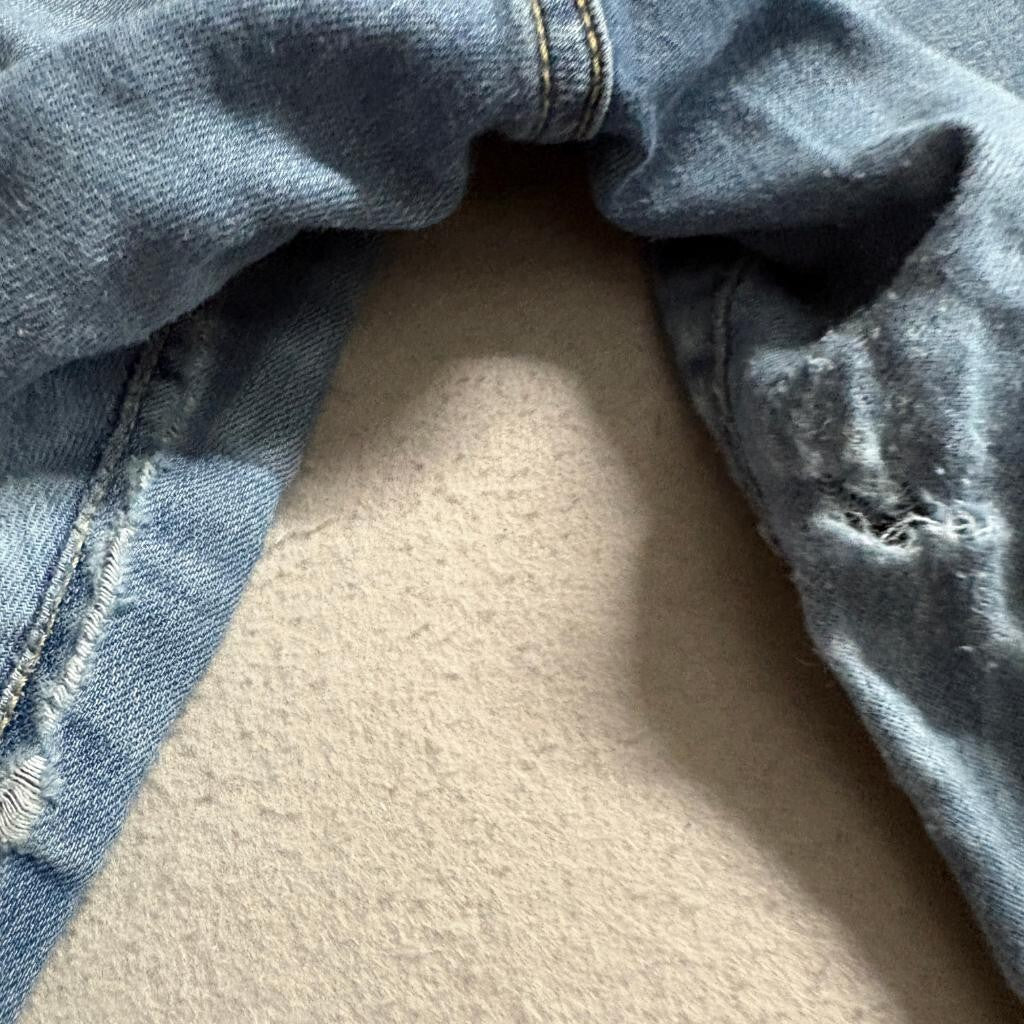 Arizona Jean Co Womens Bootcut Jeans Size 21 Mid Rise Blue Denim Stretch