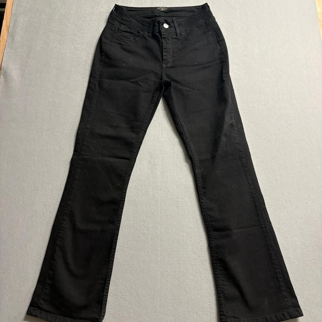 Riders by Lee Womens Black Bootcut Stretch Jeans Size 10M Mid Rise Casual