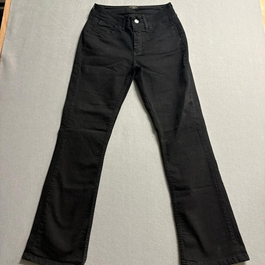 Riders by Lee Womens Black Bootcut Stretch Jeans Size 10M Mid Rise Casual