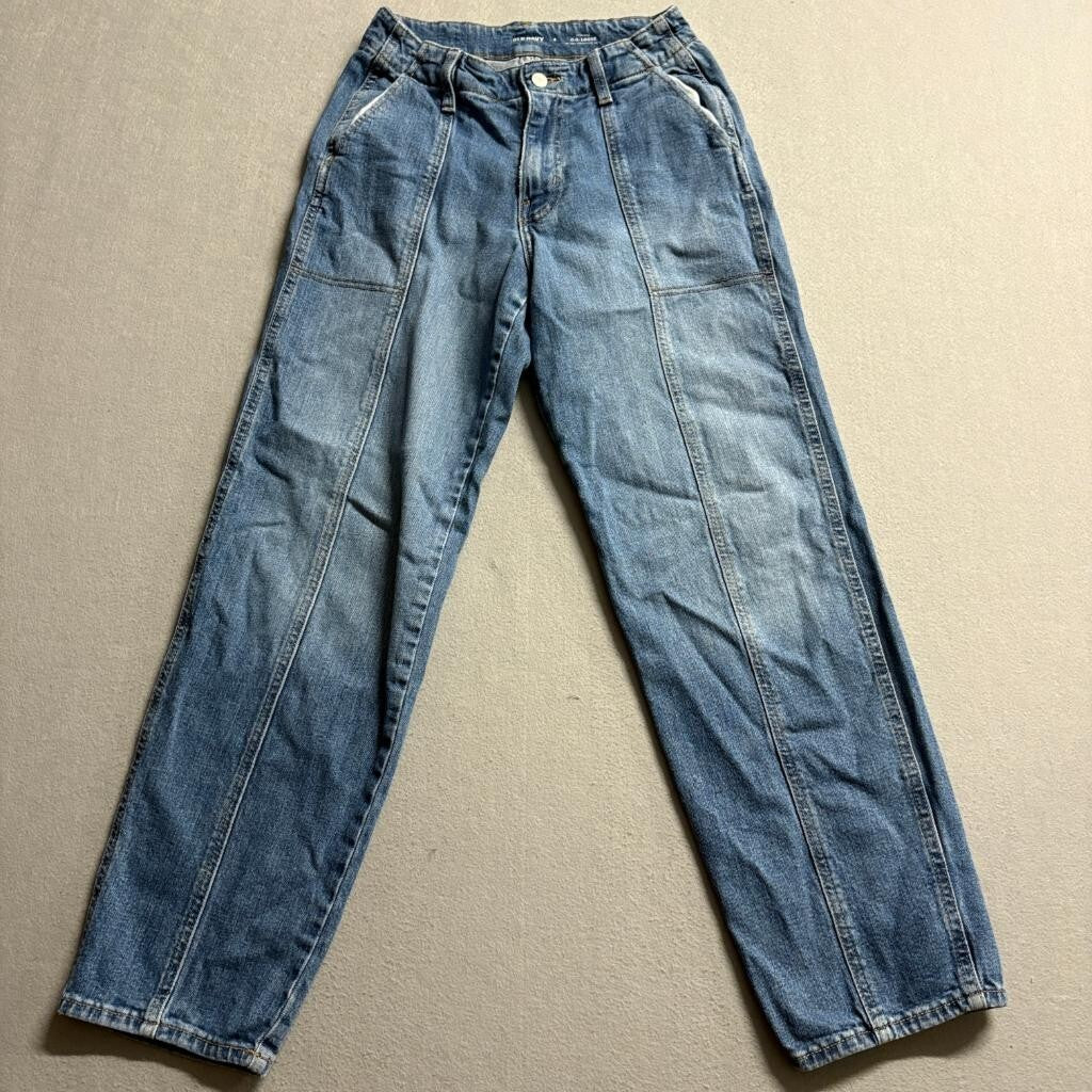 Old Navy OG Loose Jeans Womens Size 4 High Rise Secret Smooth Pockets Blue Denim