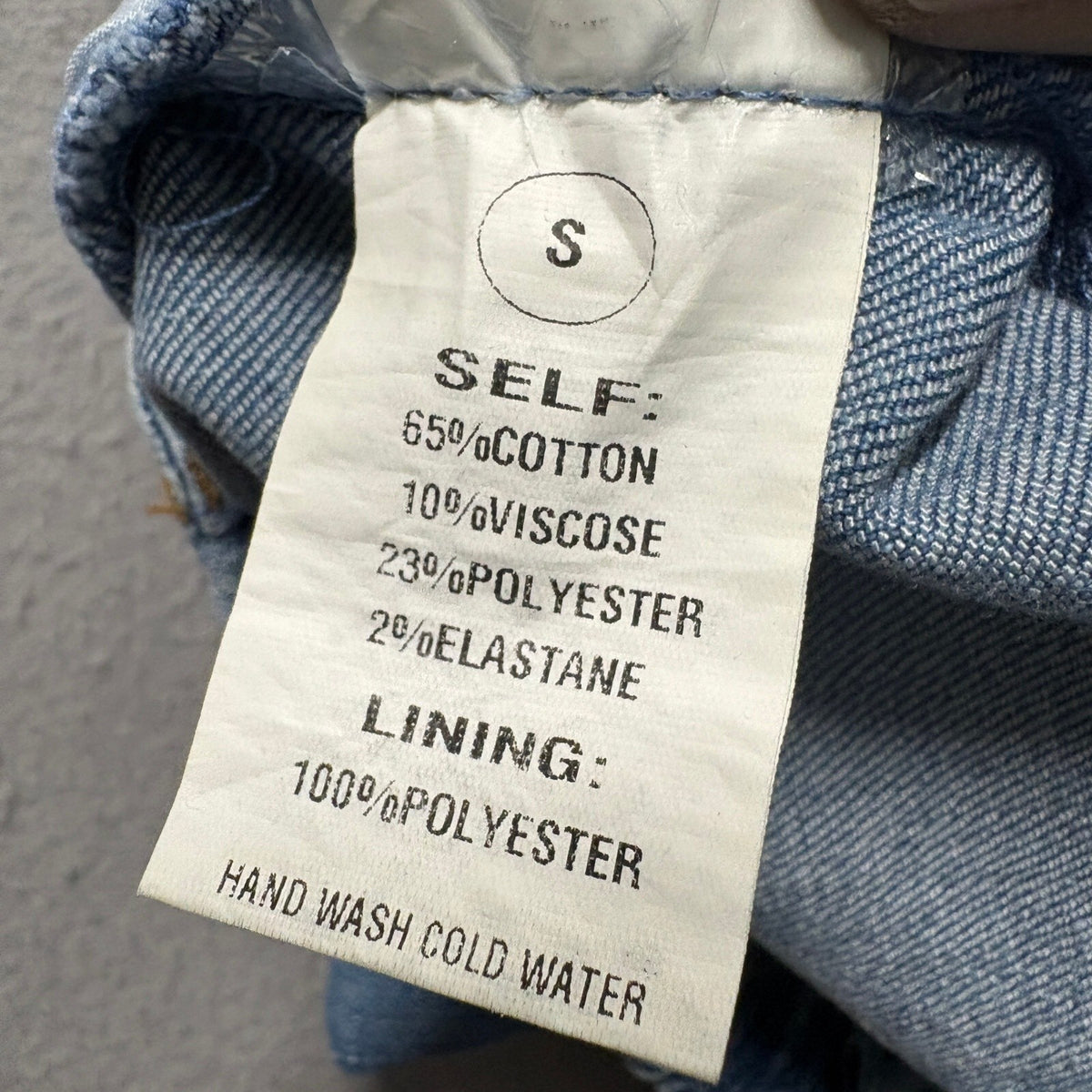 Chicways Womens Wide Leg Jeans Size S Blue Denim Elastic Back High Rise Stretch