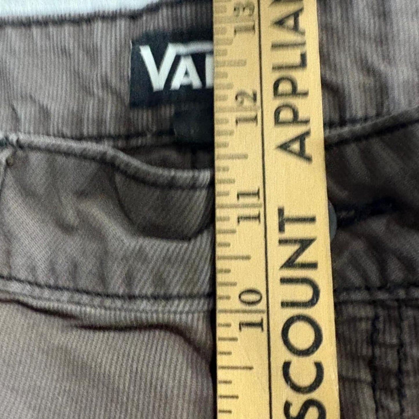 Vans Corduroy Cargo Shorts Mens 38 Brown Skateboarding Casual Pockets