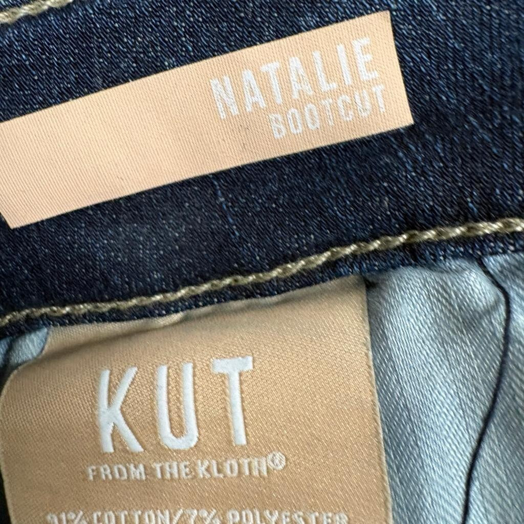 Kut from the Kloth Natalie Bootcut Jeans Womens Size 4 Blue Denim Stretch