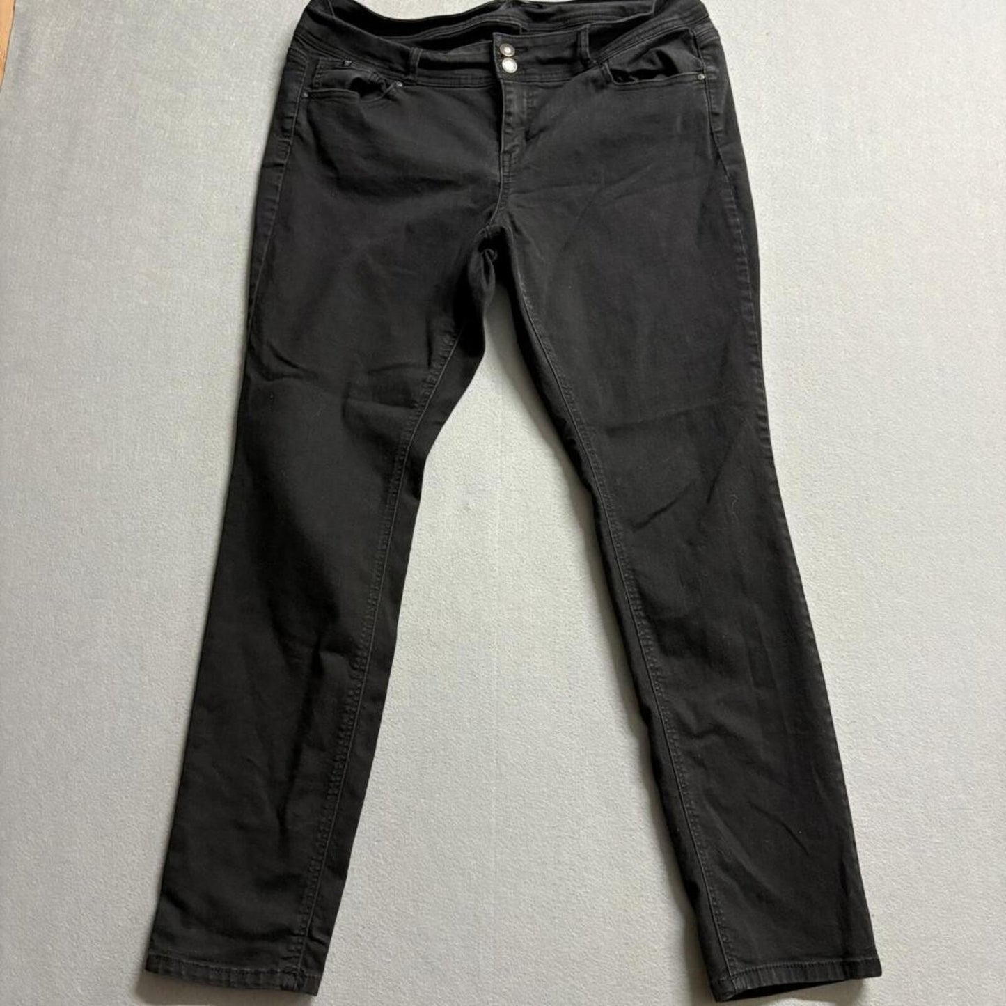 Wax Jean Los Angeles Womens Skinny Jeans Size XL Black Denim Stretch Pants