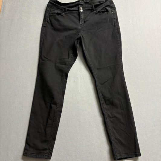Wax Jean Los Angeles Womens Skinny Jeans Size XL Black Denim Stretch Pants