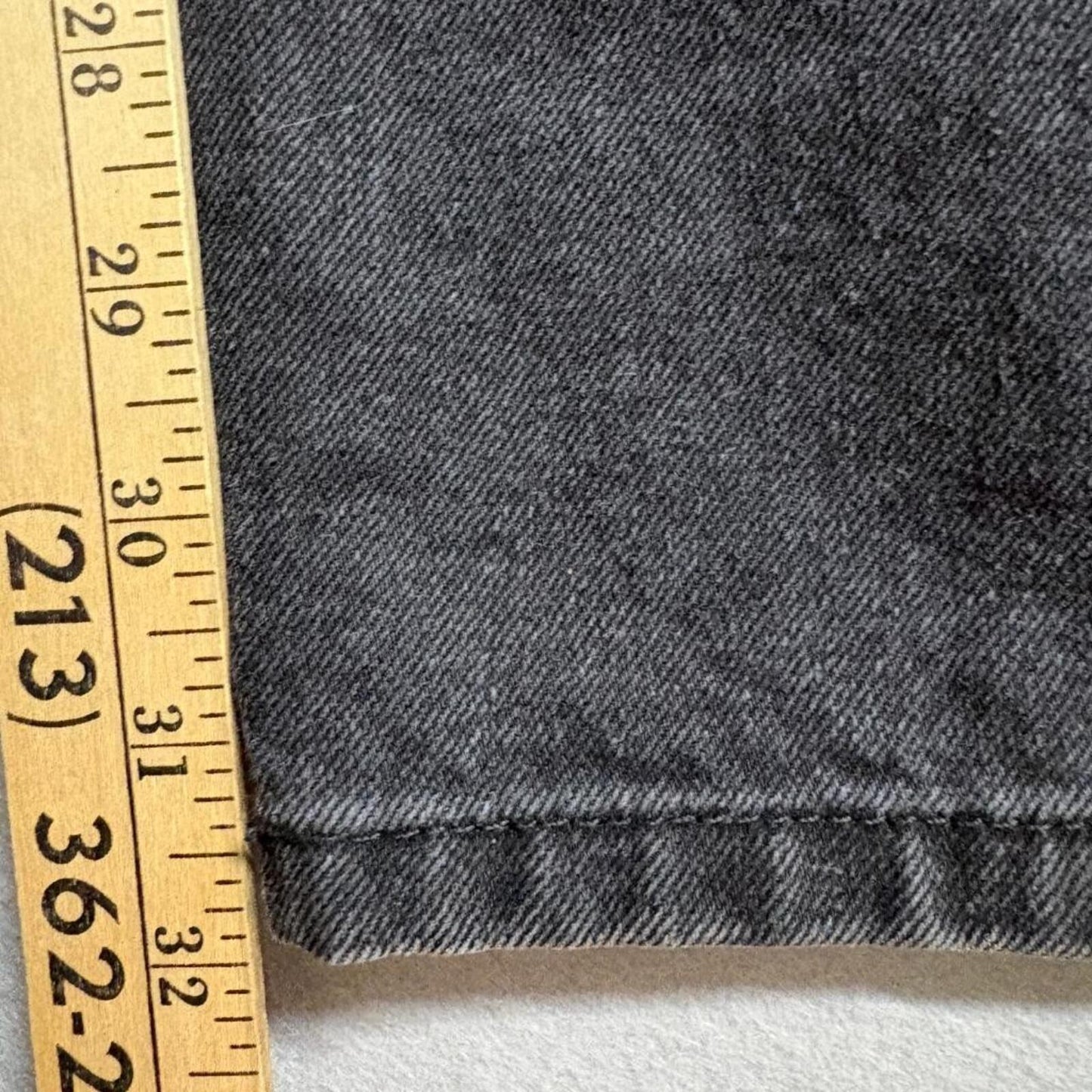 ASOS Design Curve Carpenter Jeans Womens 14 Wash Black Wide Leg Denim Utility
