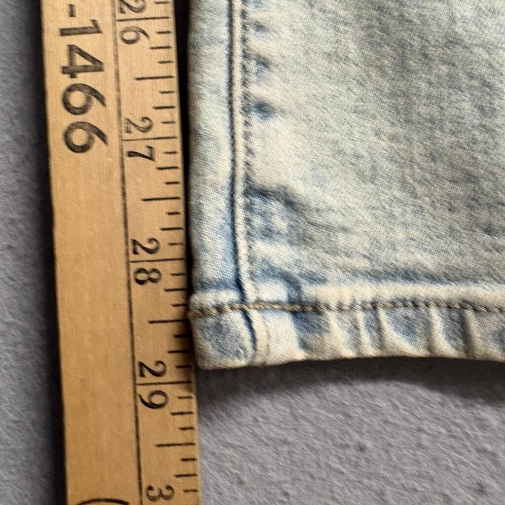 GU Jeans Womens Size S Light Wash Blue Denim Flare Leg Stretch High Rise