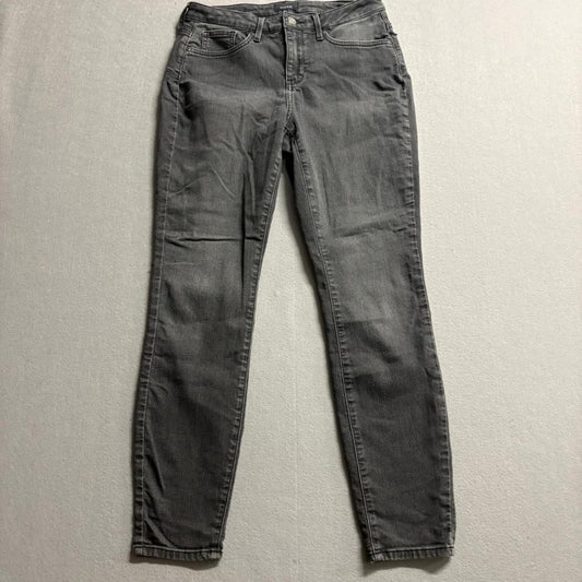 NYDJ Ami Uplift Skinny Jeans Womens 4 Gray Lift Tuck Denim Stretch