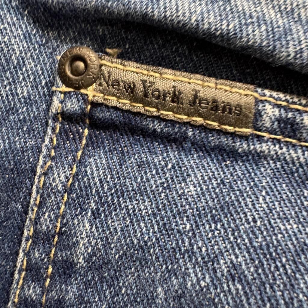 Vintage NY Jeans Womens Size 6 Easy High Rise Tapered Mom Blue Denim Hong Kong