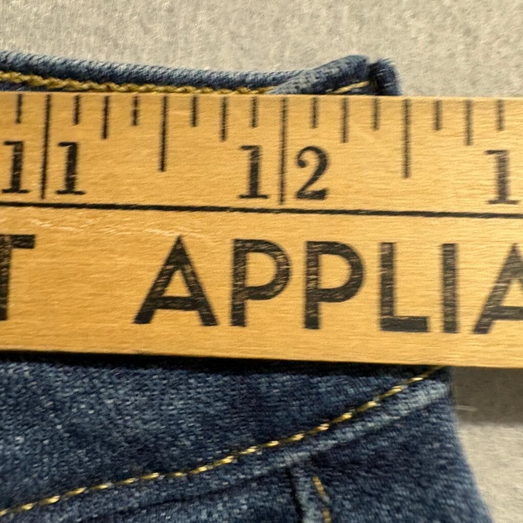 Levis 721 High Rise Skinny Jeans Womens 26 Blue Denim Raw Hem Cropped