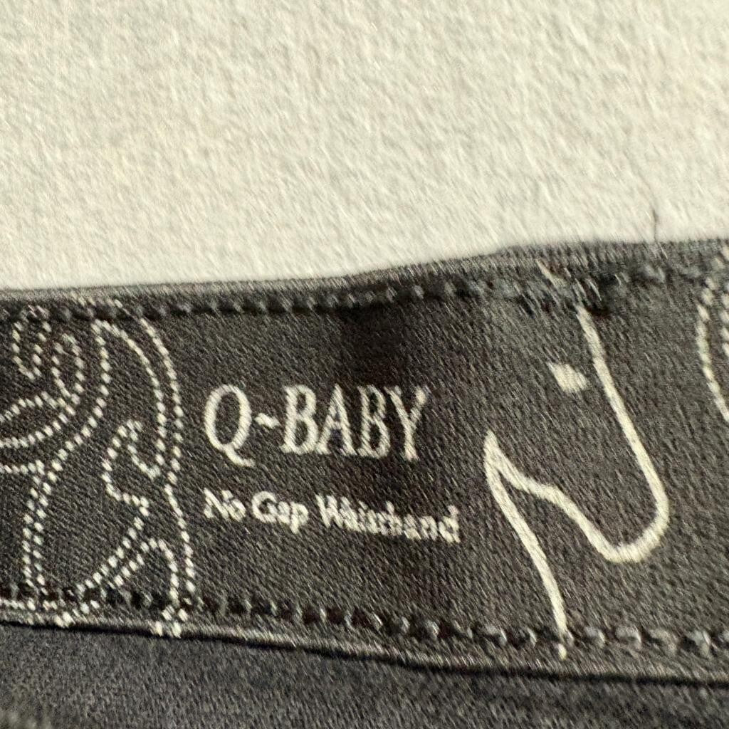 Wrangler Q-Baby Jeans Womens 19/20x34 Black No Gap Waistband Bootcut Stretch