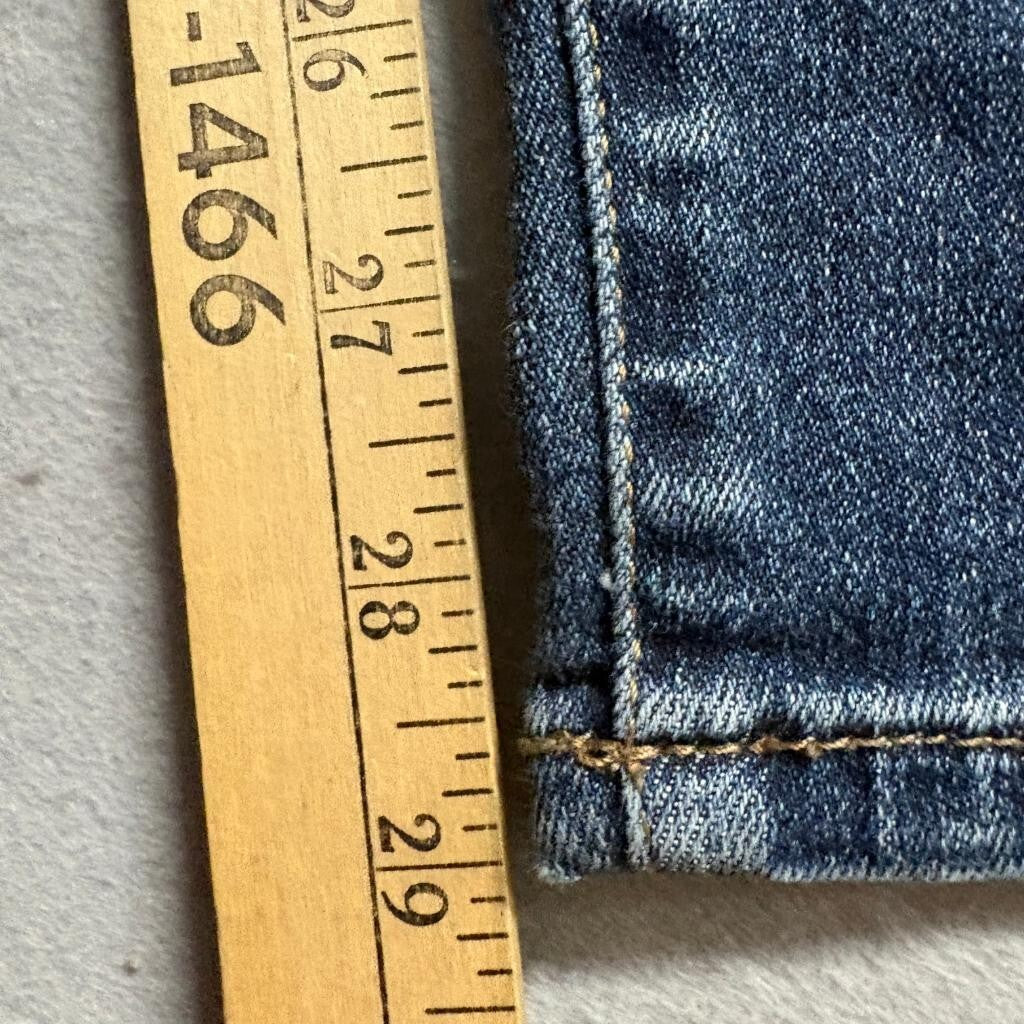 Rock and Republic FIXX Skinny Jeans Womens 16M Blue Denim Distressed R013937