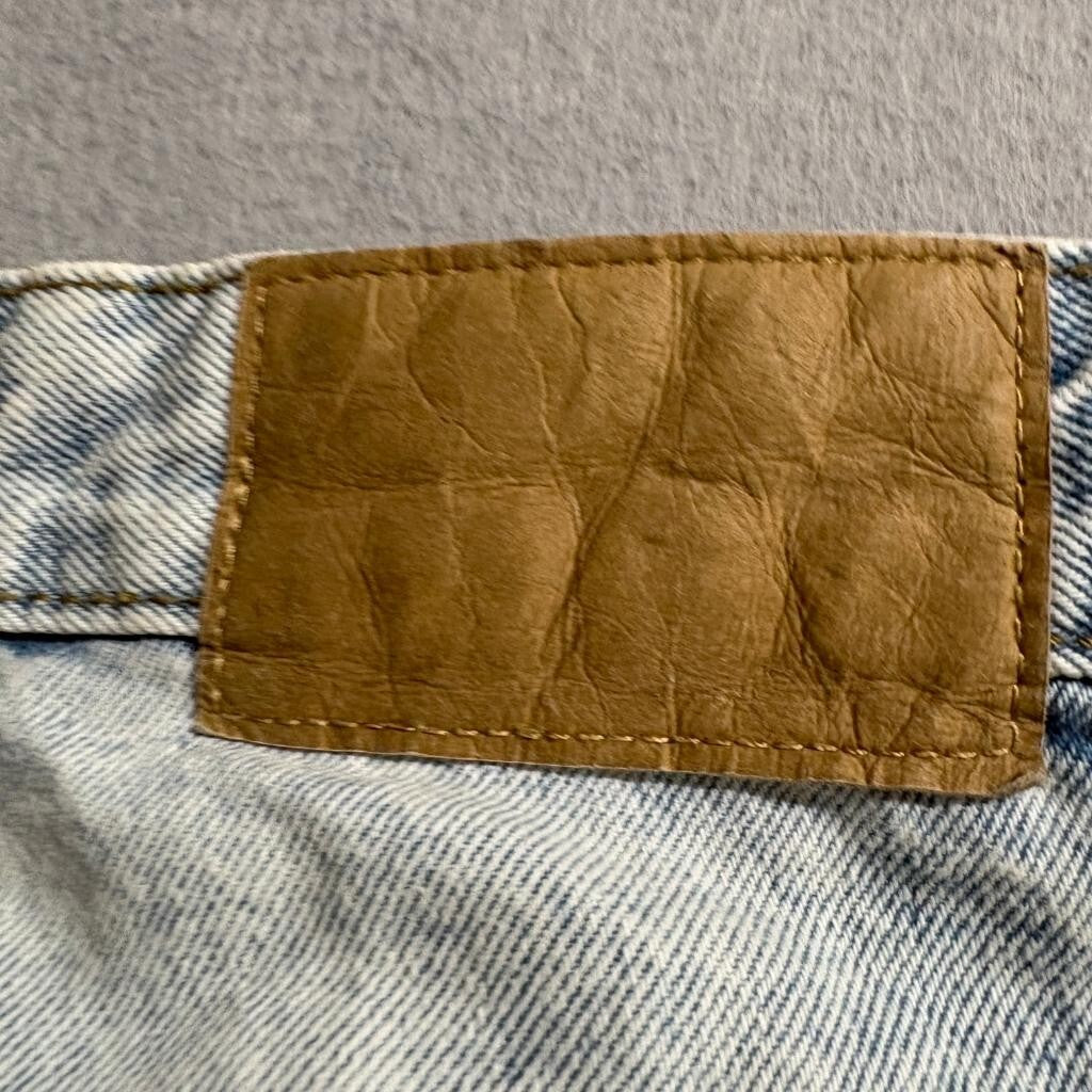 Cotton On Carpenter Jeans Womens US 4 Light Wash Blue Denim High Rise Straight