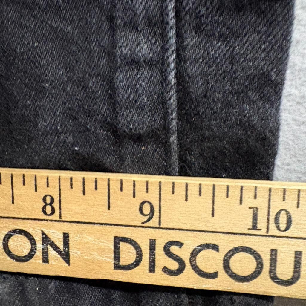 Universal Thread High Rise Wide Leg Jeans Womens 6R Black Denim Stretch