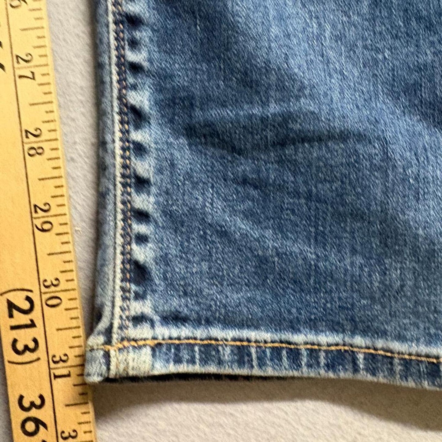 Hudson Collin Skinny Jeans Womens 31 Blue Denim Flap Pocket Low Rise Stretch