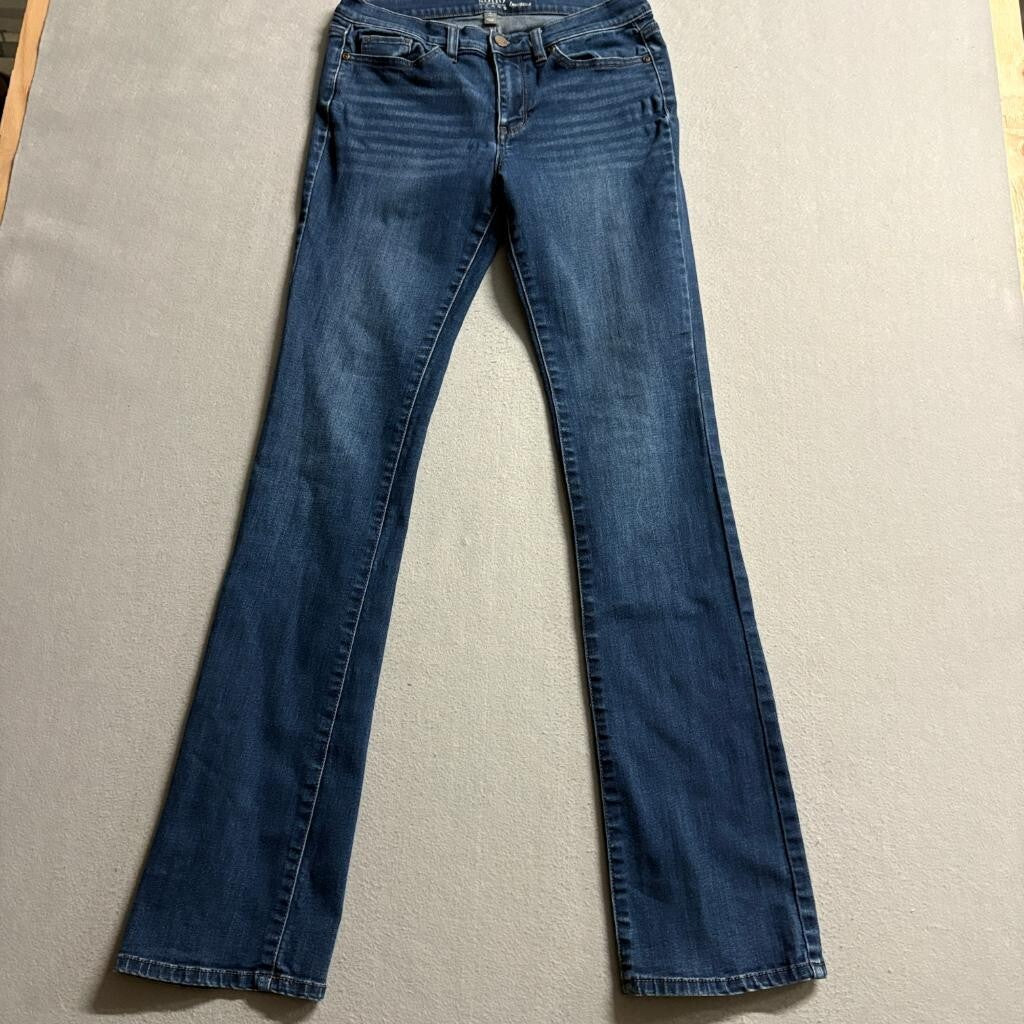 New York & Company Soho Bootcut Jeans Womens 8 Tall Blue Denim Stretch
