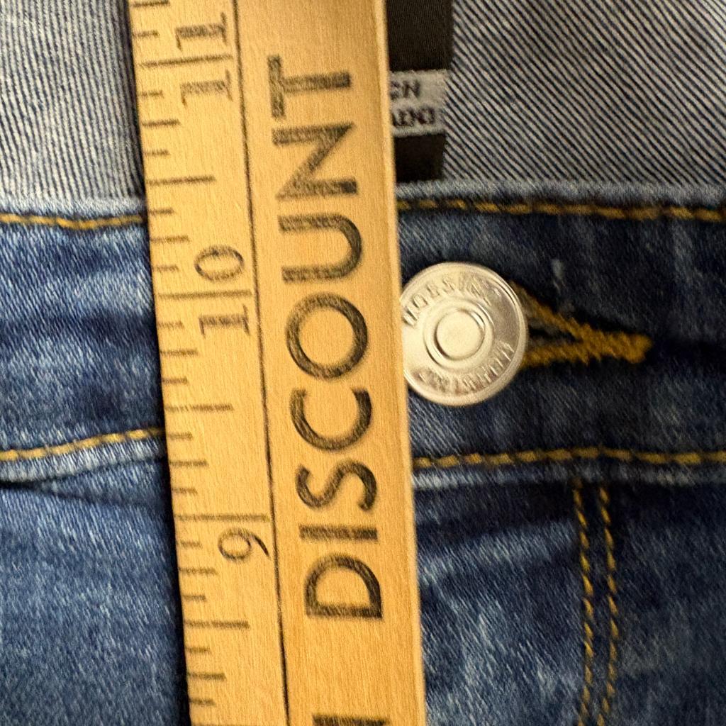 Mossimo Denim Curvy Skinny Jeans Womens 18L Blue Power Stretch High Rise 34