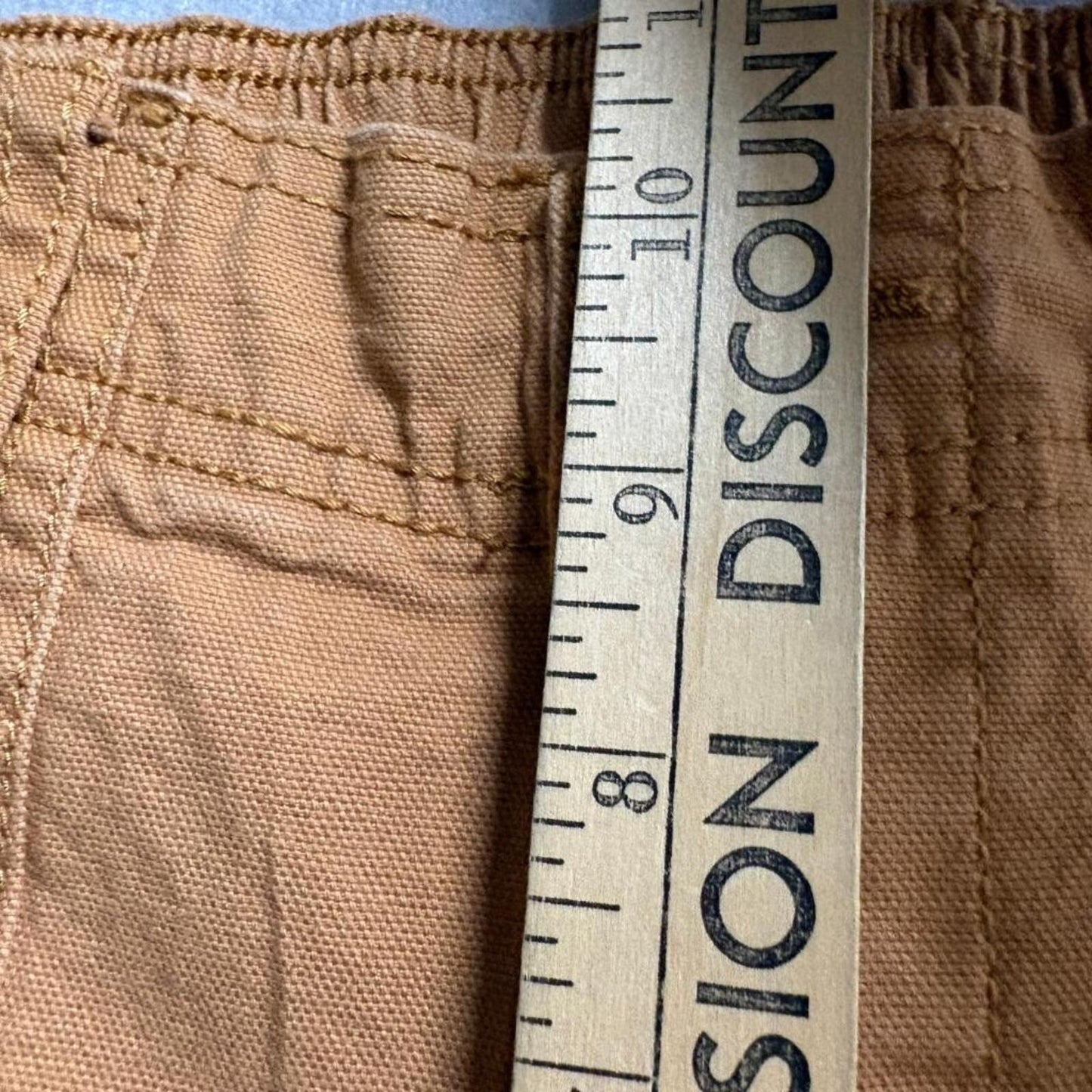 Knox Rose Women's Brown Stretch Utility Pants Size S Elastic Waist Cargo Style