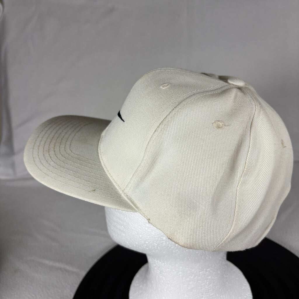 Vintage Nike Swoosh Snapback Hat White Green Under Brim Kee Ed Bangladesh Cap