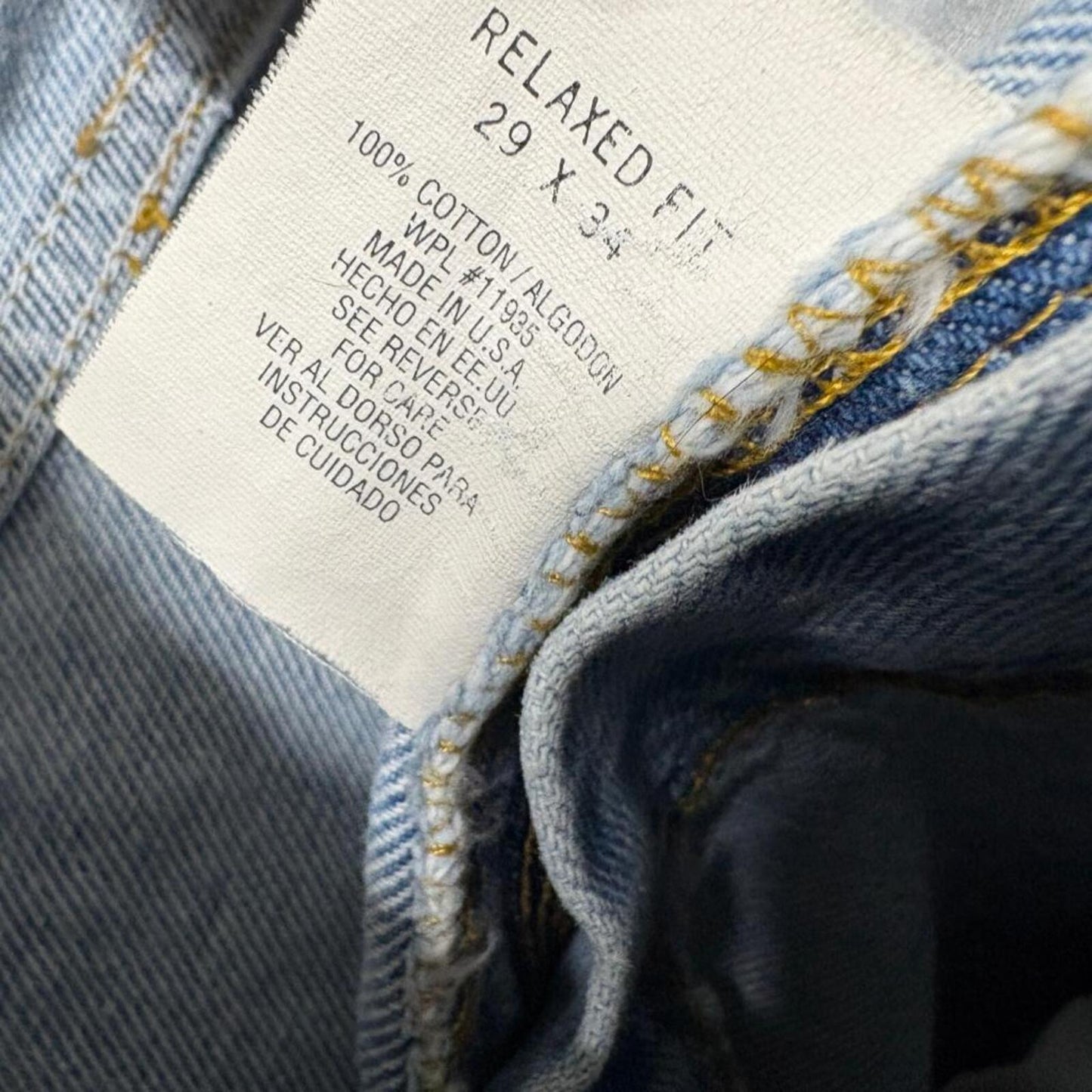 Vintage Arizona Jean Co Womens 29x34 Relaxed Fit High Rise Light Wash Denim USA