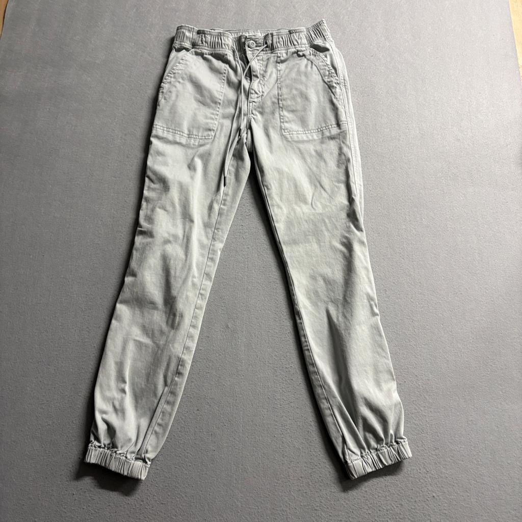 American Eagle Outfitters Womens Jogger Pants Size 6 Gray Elastic Waist Cargo