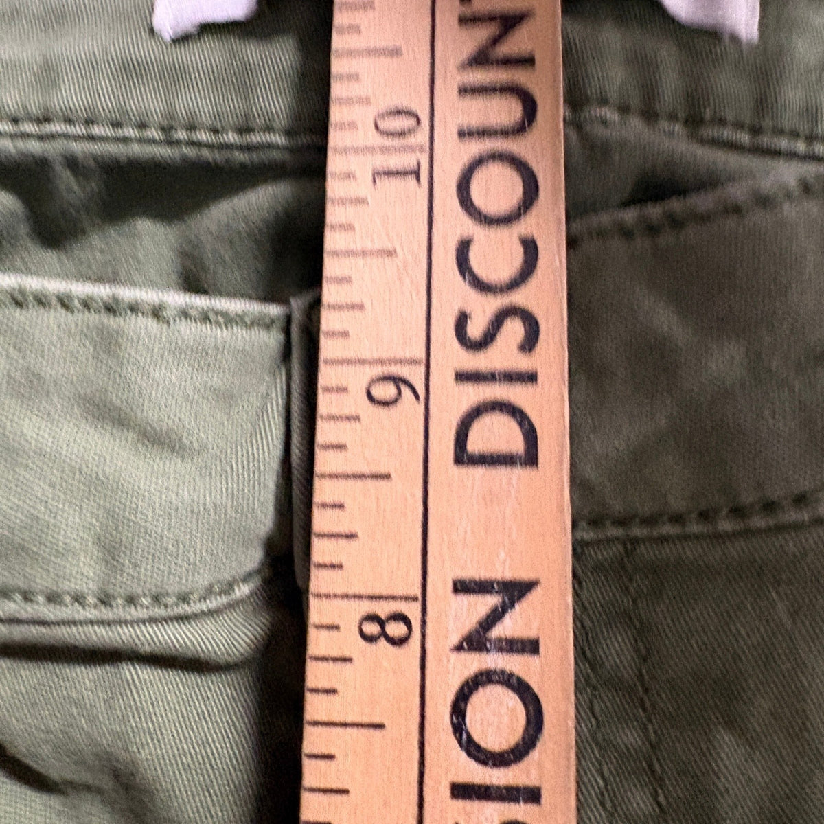 Celebrity Pink Womens Cargo Pants Size 9/29 Olive Green Wide Leg Stretch Utility