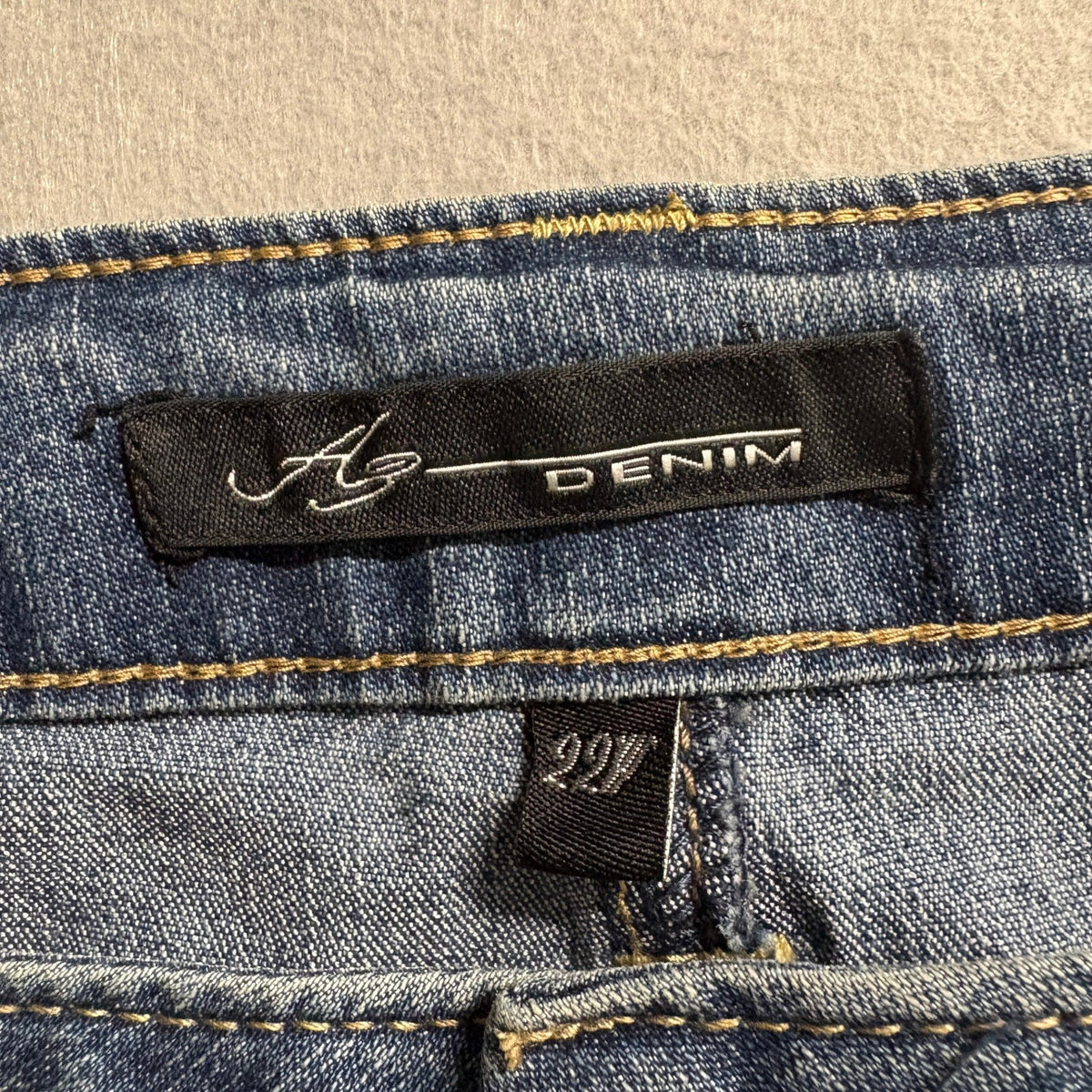 AG Denim Women 22W Flare Jeans Distressed Blue Stretch Medium Wash Bootcut