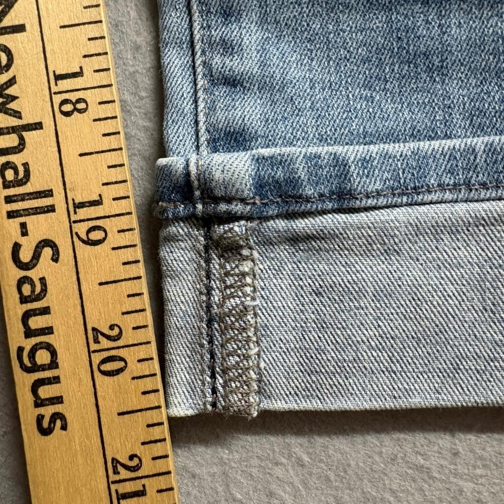 NYDJ Marilyn Straight Crop Jeans Womens 16 Blue Lift Tuck Denim Capris