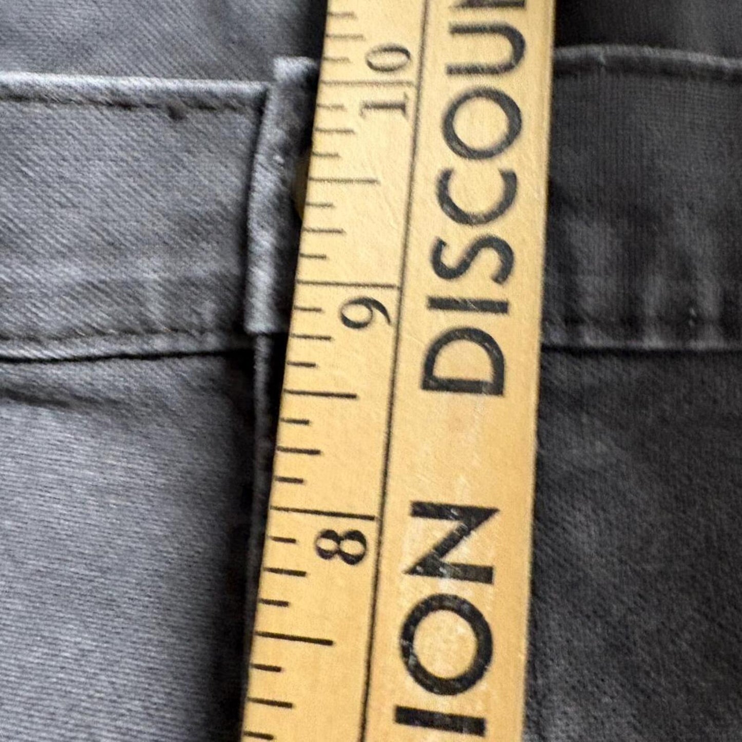 Genuine Dickies Mens Carpenter Pants 34x32 Gray Canvas Utility Workwear