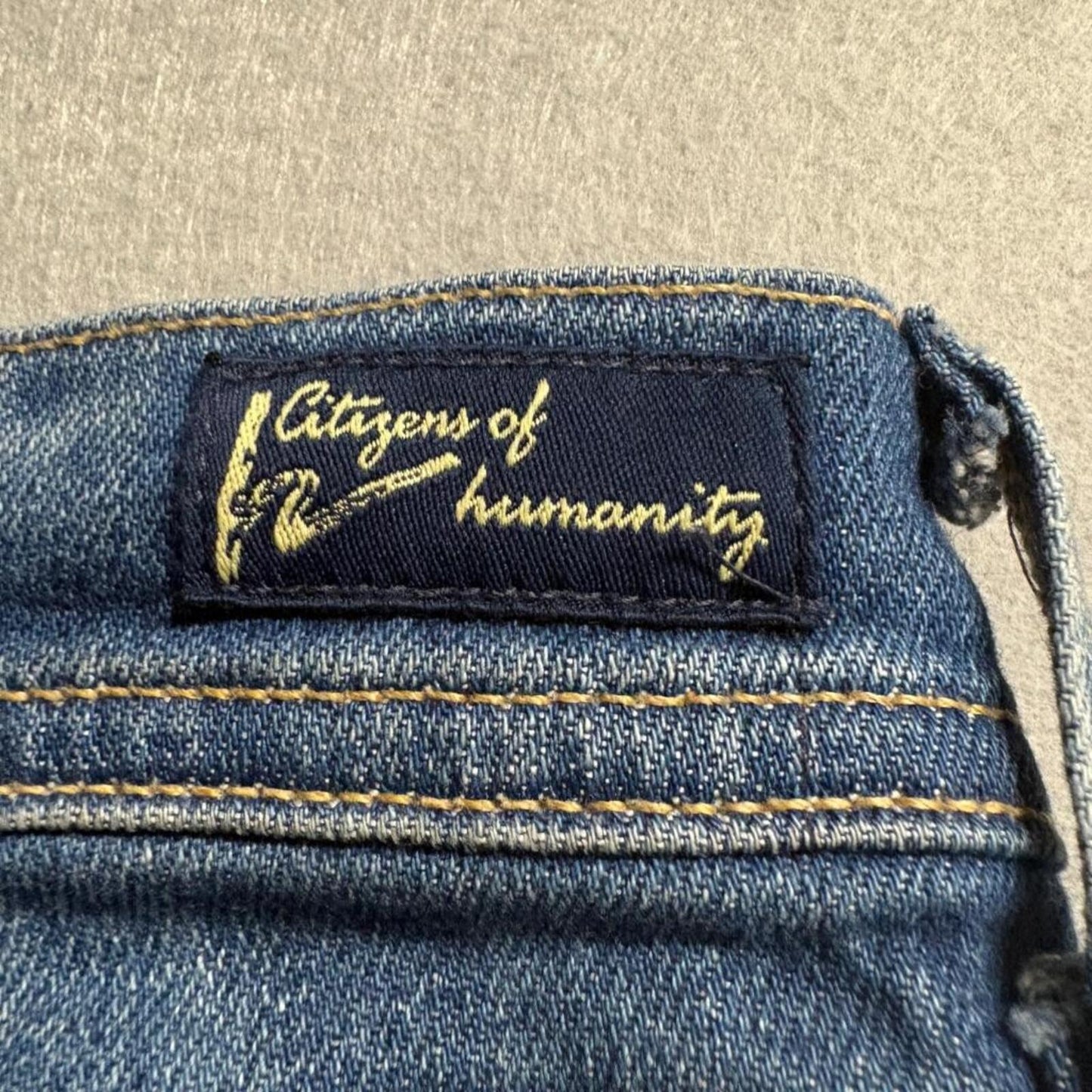 Citizens of Humanity Kelly Bootcut Jeans Womens 30 Distressed Blue Denim