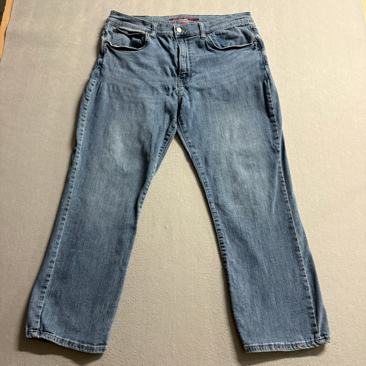 Lucky Brand 223 Straight Fit Jeans Mens 36x30 Medium Wash Stretch Denim Pants