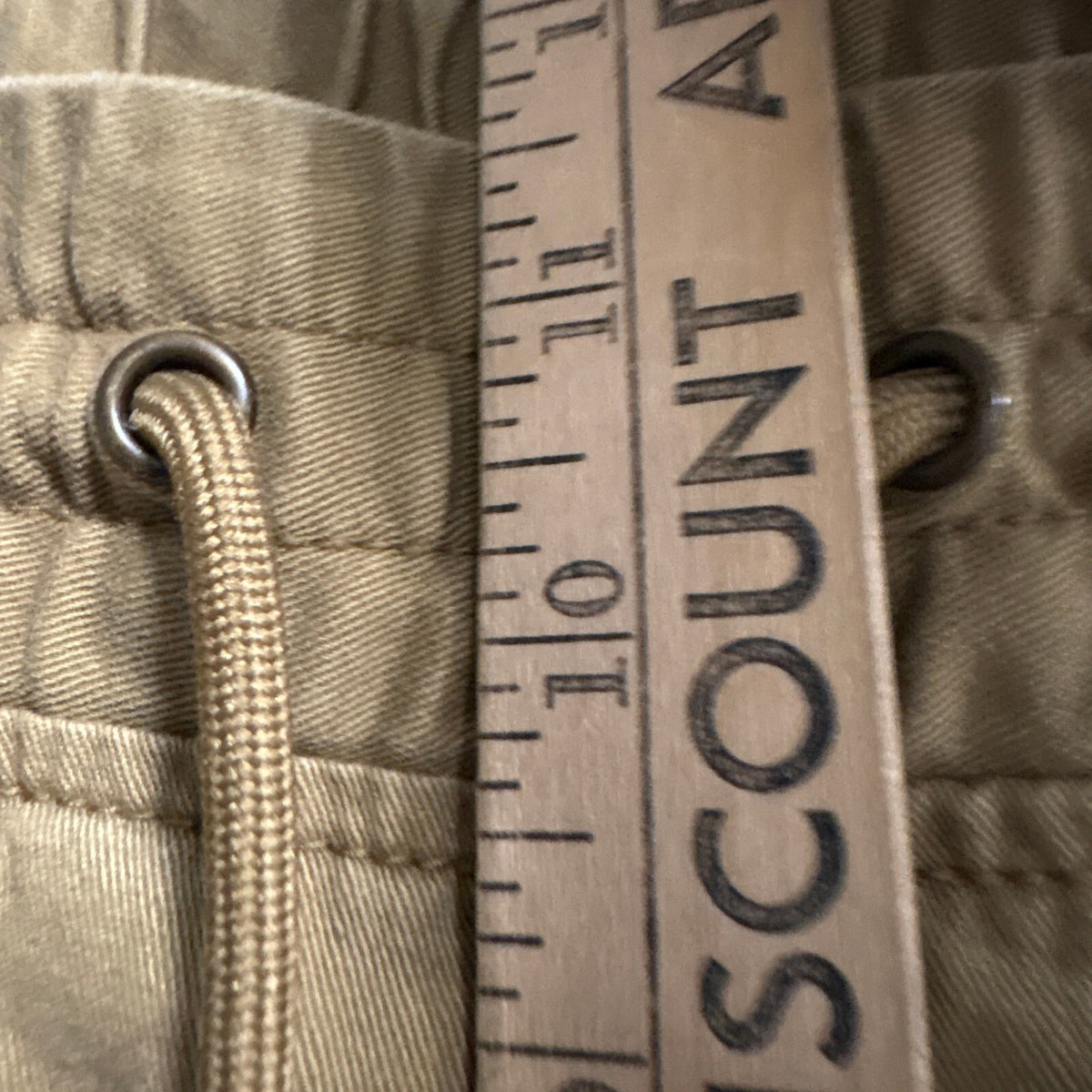 Aeropostale Mens Jogger Pants Large Tan Khaki Cotton Elastic Waist Drawstring