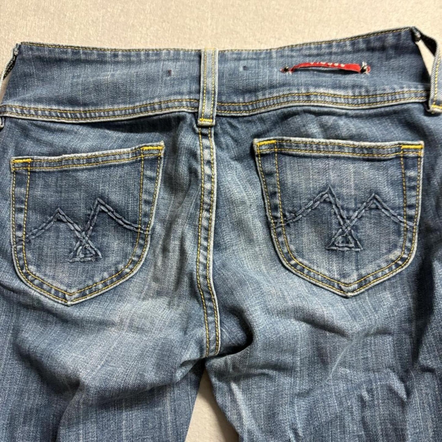 Vigoss Florence Bootcut Jeans Womens Size 0 Blue Denim Low Rise Stretch P1373J