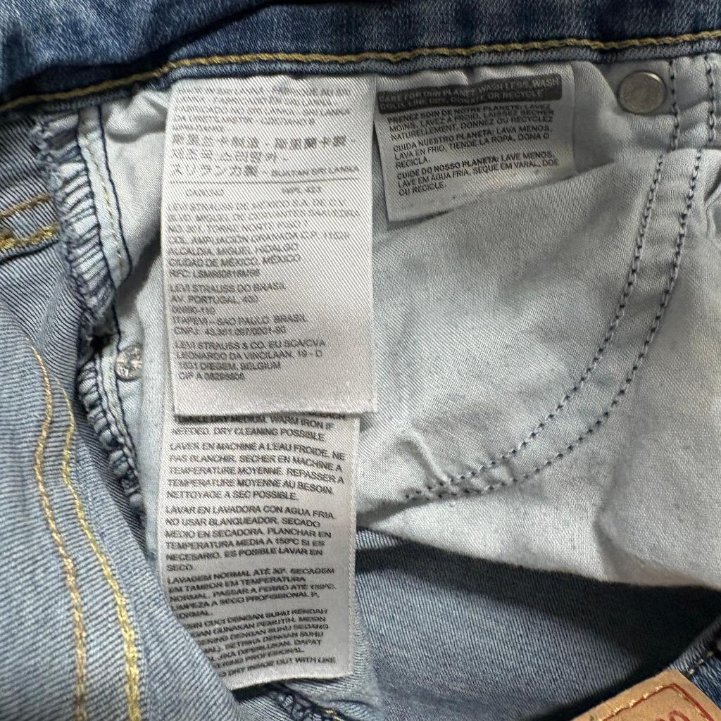 Levis Classic Mid Rise Skinny Jeans Womens 10M W30 L30 Medium Wash Stretch Blue