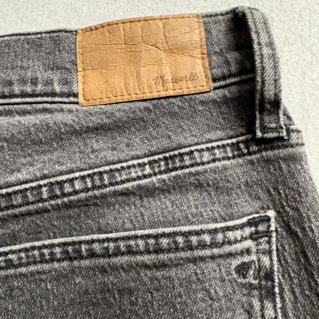 Madewell The Perfect Vintage Jean Womens 28 Gray Charcoal Denim High Rise Slim