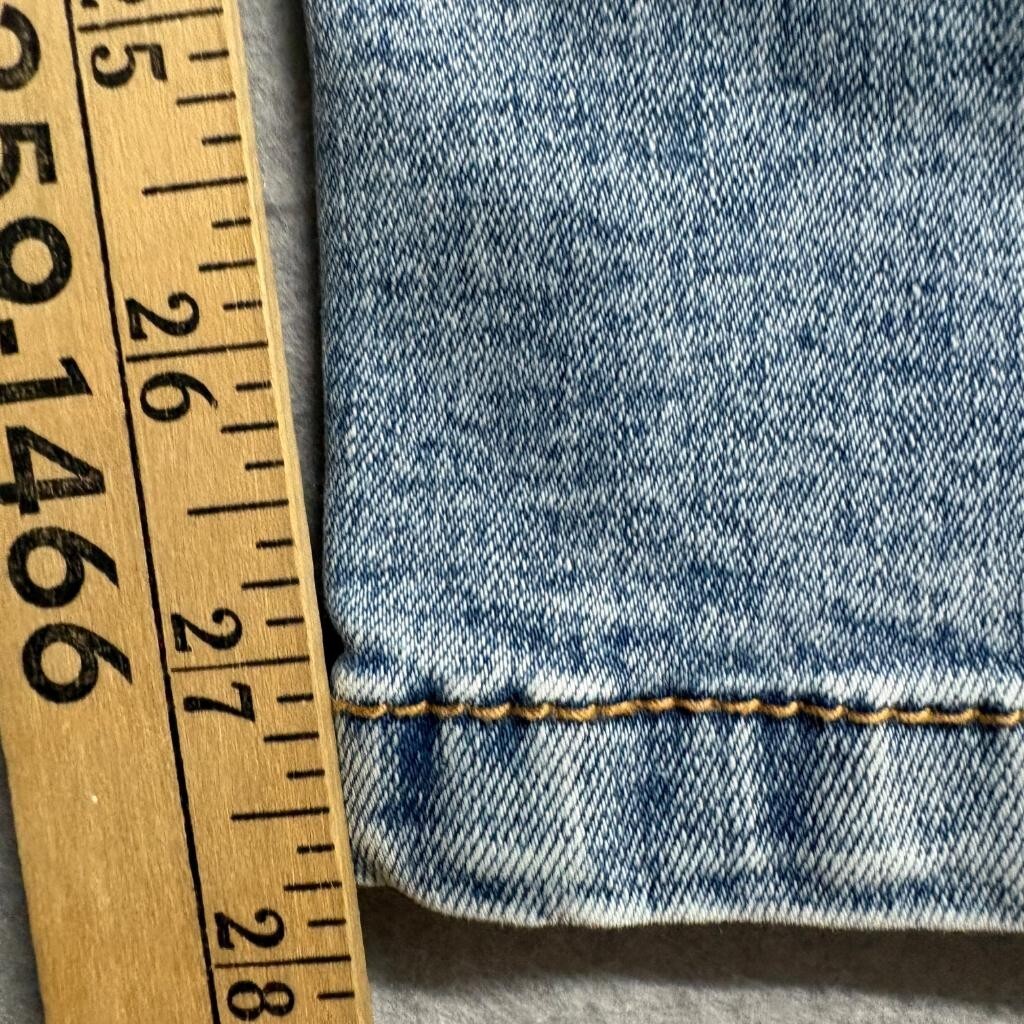 Love Trends Cargo Jeans Womens Size 3 Blue Denim Wide Leg Multi Pocket Stretch