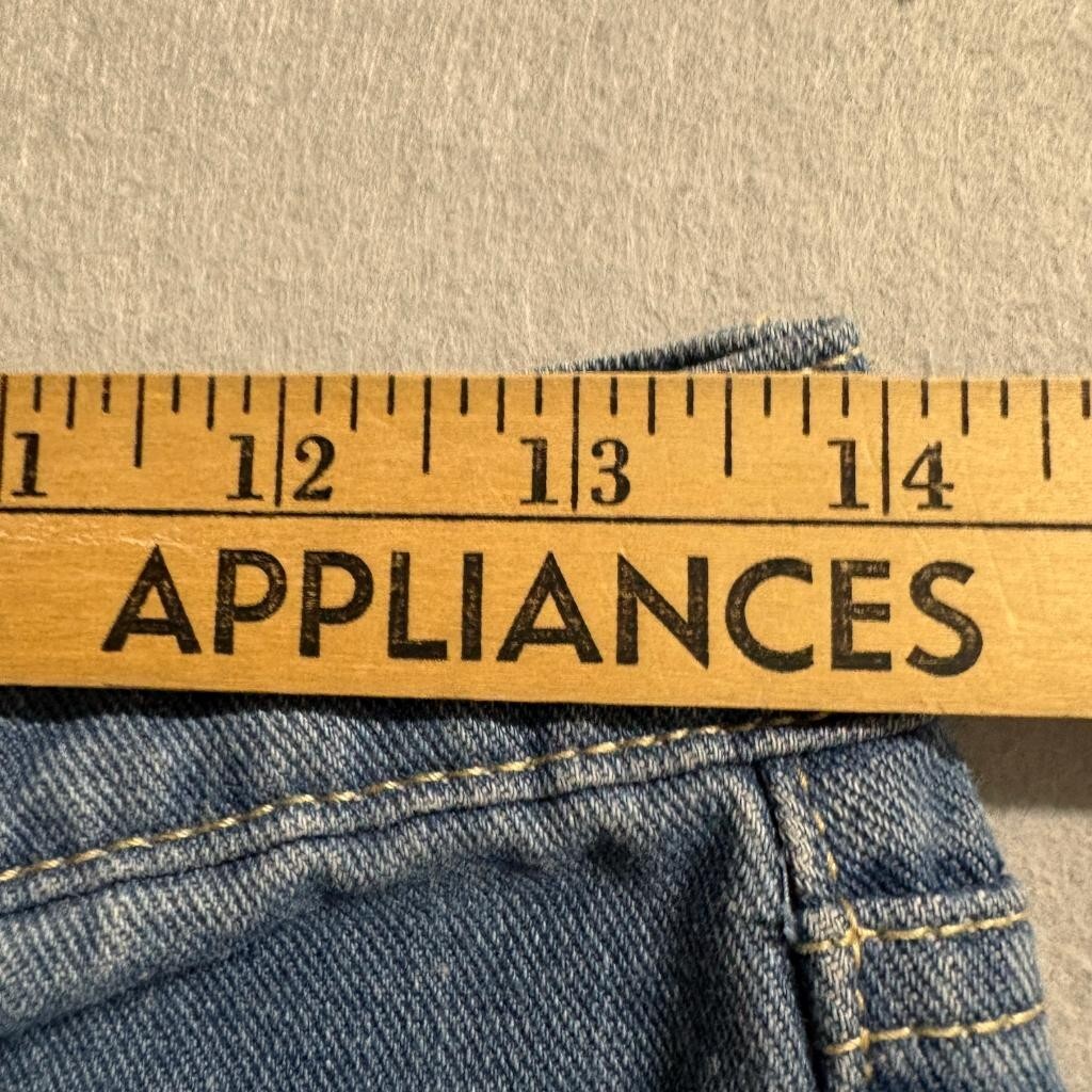 Soho Blue Denim Cargo Jeans Womens Size 16 Blue Wide Leg Utility Pockets
