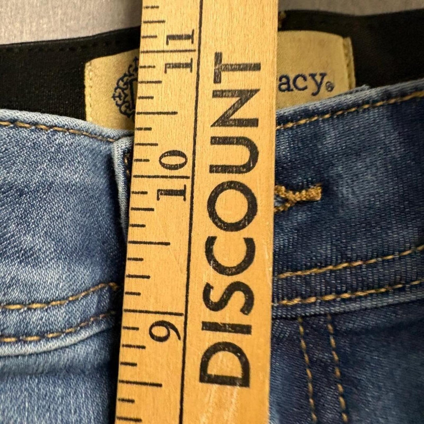 Democracy Ab Technology Skinny Jeans Womens Size 8 Blue Denim Stretch Slimming