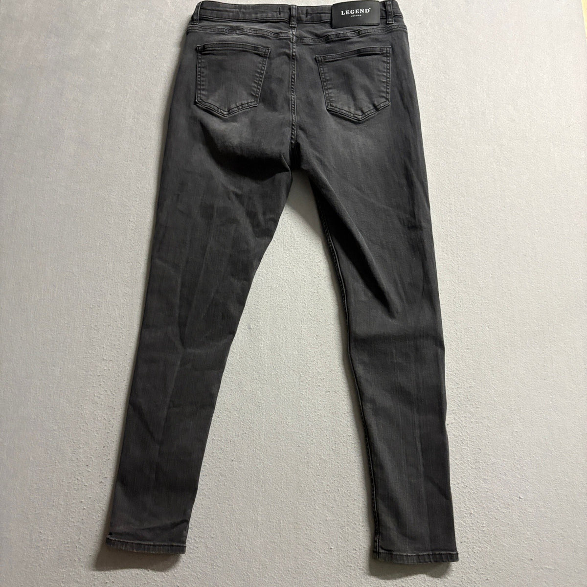 Legend London Women Skinny Jeans Size 34 Black Denim Lycra Stretch