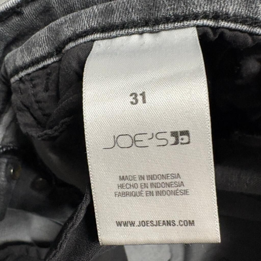 Joe's Jeans Womens 31 Gray High Rise Straight Leg Stretch Denim Jeans